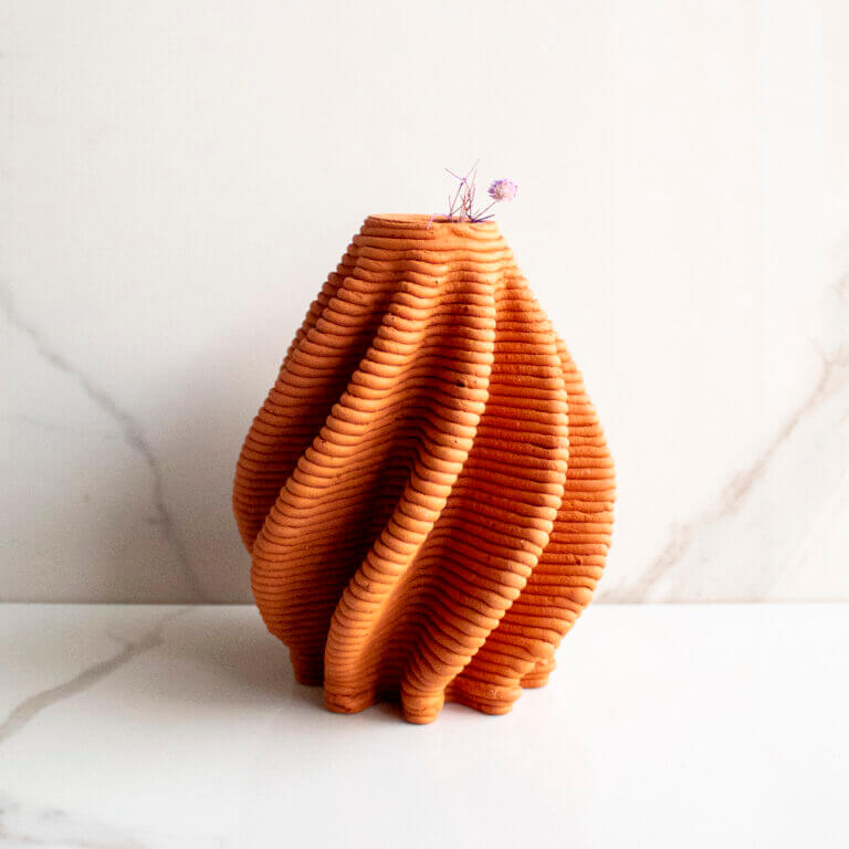 Terracotta Vase Brown and Twisted Vol. II | Byora Homes | Terracotta