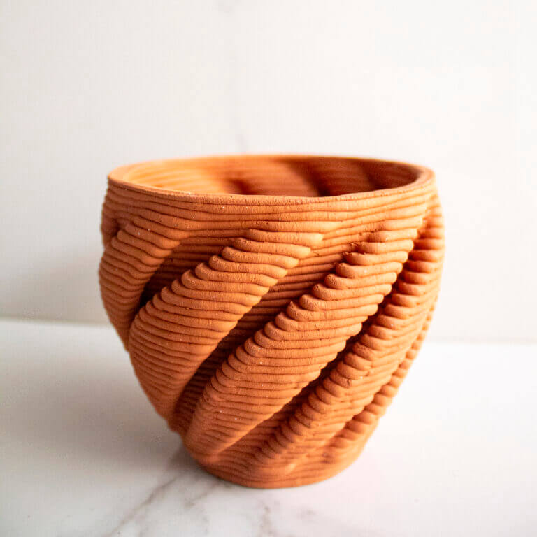 Terracotta Vase Brown and Twisted Vol. III | Byora Homes | Terracotta