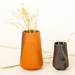 Miniature Pots | Miniature Taper Bade Miya Chote Miya Pots | Byora Homes | Orange | Terracotta