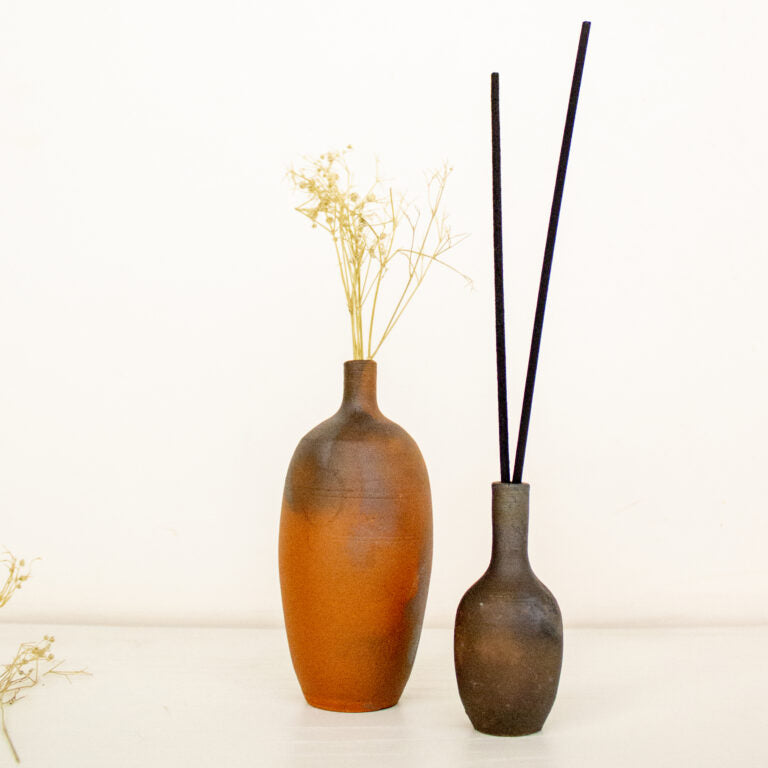 Terracotta Miniature Pots | Miniature Combo of Vase and Incense Holder Vol 1 | Byora Homes | Terracotta