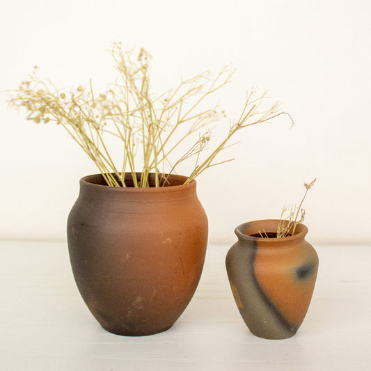 Miniature Pots | Miniatures Matka Bade Miya Chote Miya Pots | Byora Homes | Orange | Terracotta