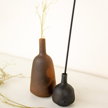 Terracotta Miniature Pots | Miniature Combo of Vase and Incense Holder Vol 2 | Byora Homes | Terracotta