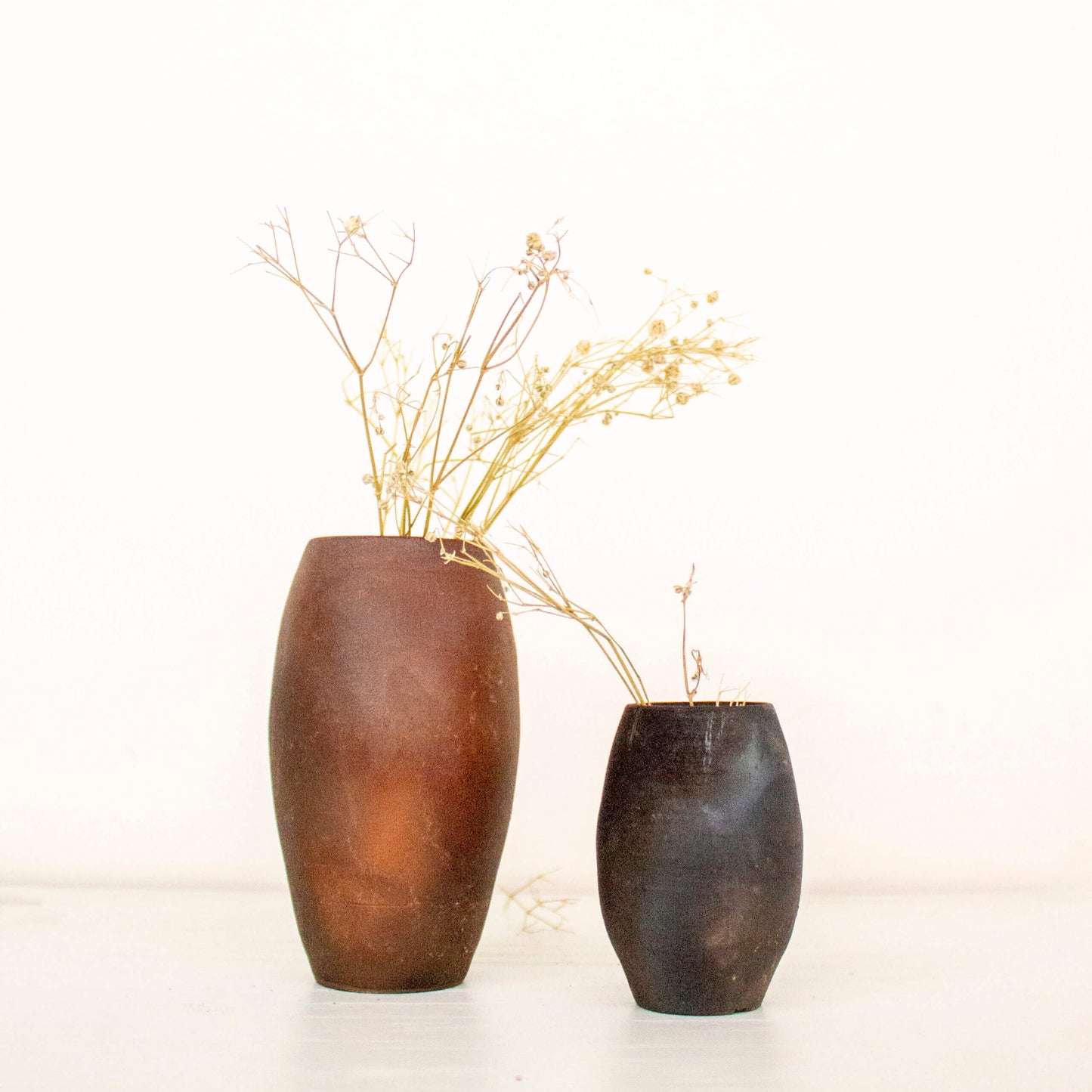 Miniature Pots | Miniature Bulgy Bade Miya Chote Miya Pots | Byora Homes | Orange | Terracotta