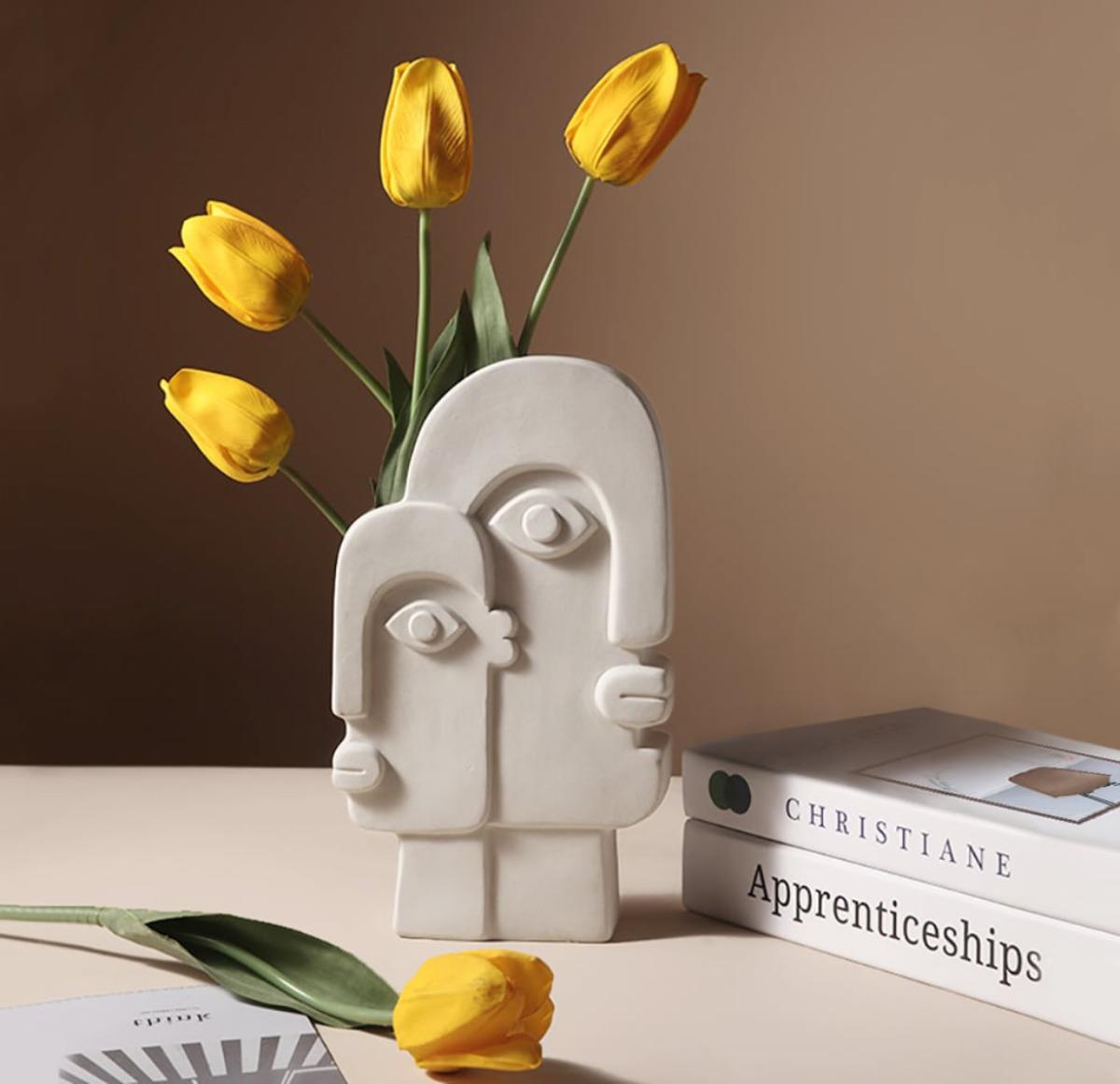 Double face abstract vase