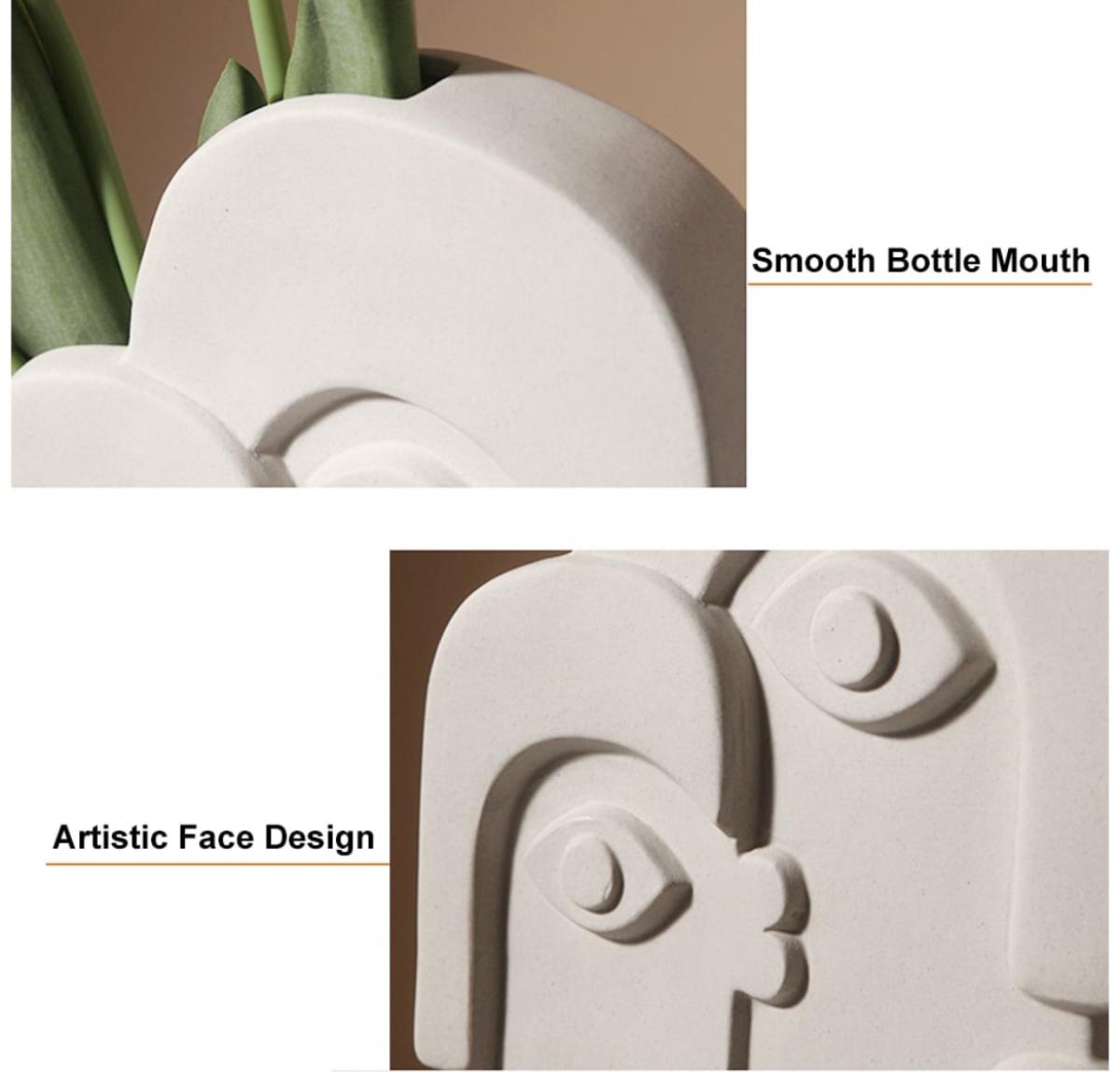 Double face abstract vase