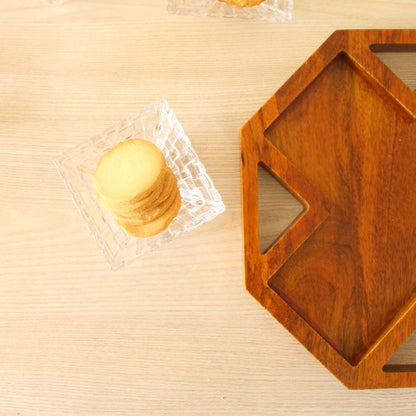 Octagonal Platter and Tray 2.0 | Byora Homes | Brown | Mango Wood