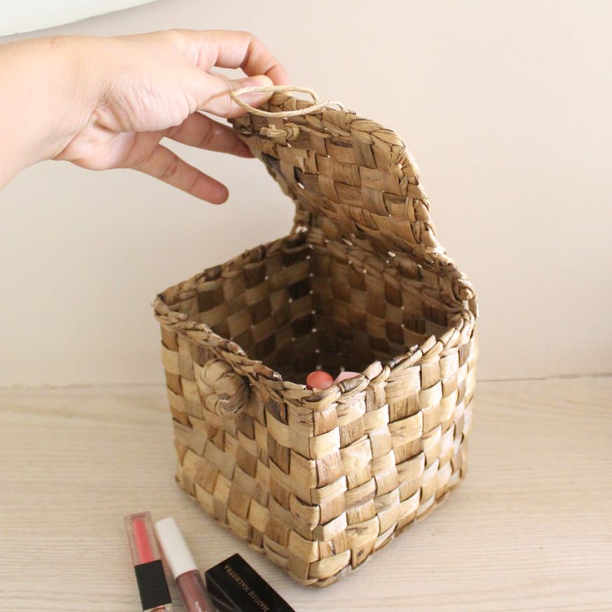 Jewelry Box Basket | Byora Homes | Brown | Water Hyacinth