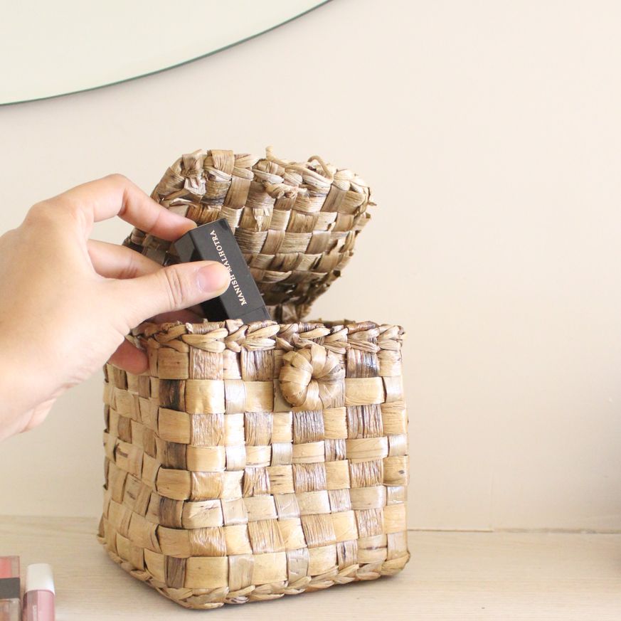 Jewelry Box Basket | Byora Homes | Brown | Water Hyacinth