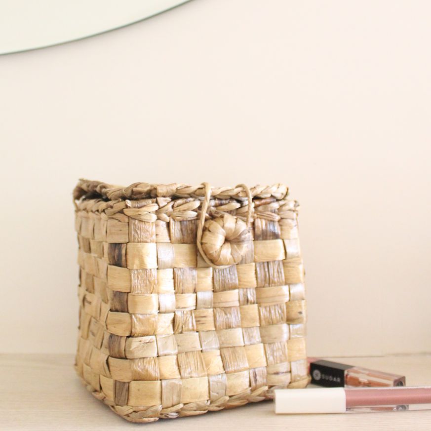 Jewelry Box Basket | Byora Homes | Brown | Water Hyacinth