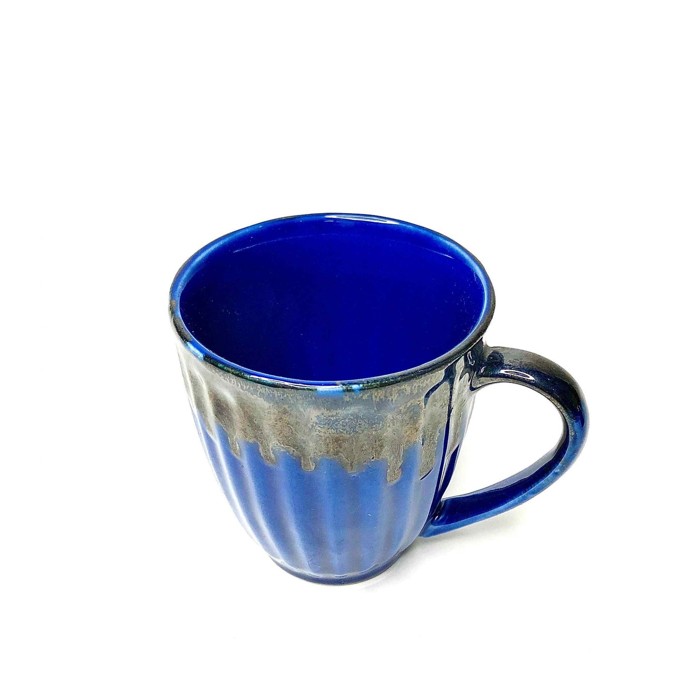 Banjara Market | Blue Dripping Mugs (Set of 2)