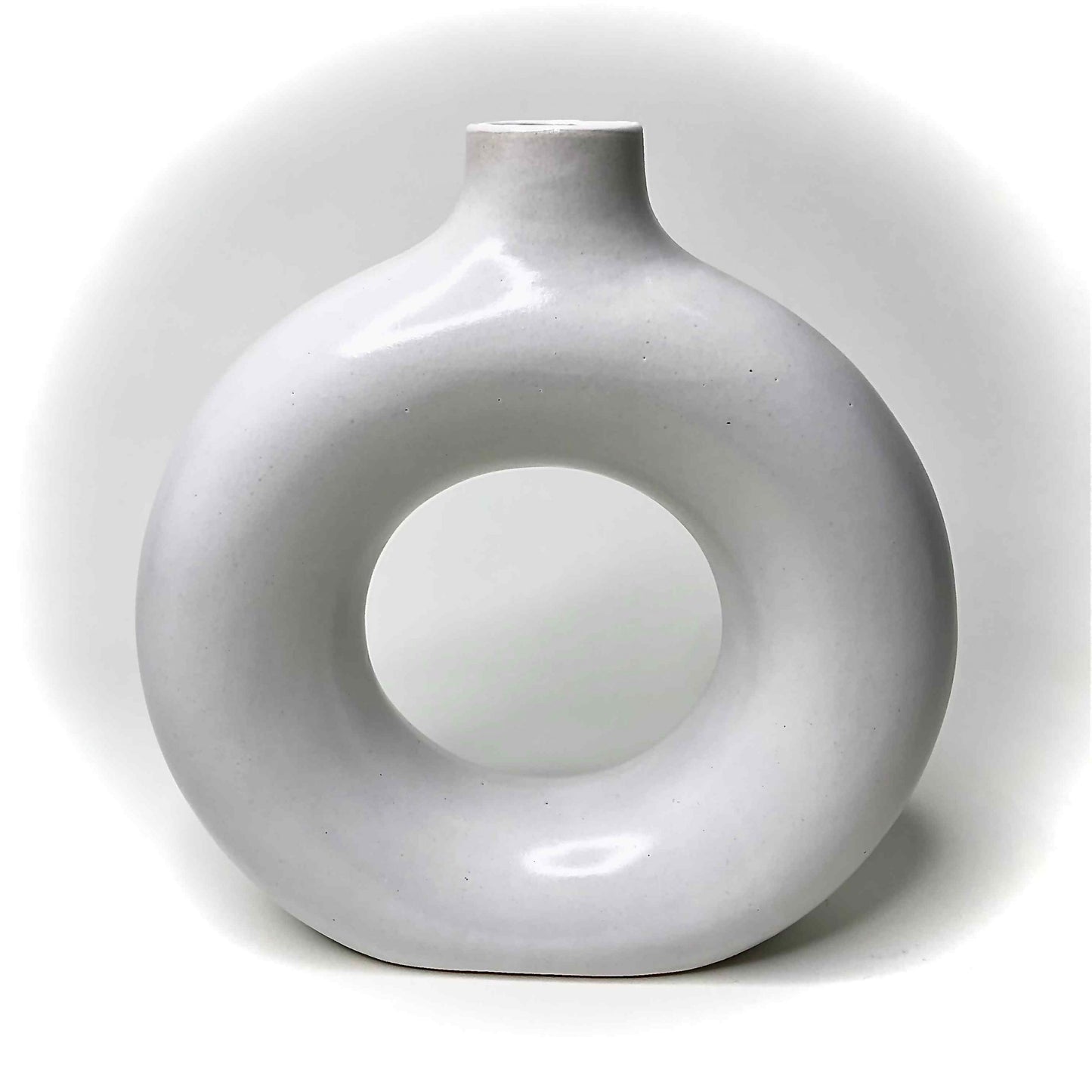 Banjara Market | White Donut Vases (Set of 2)