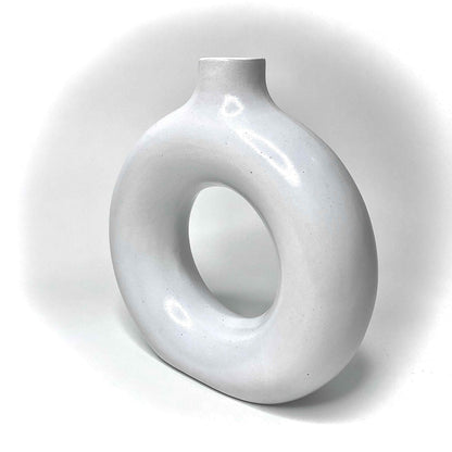 Banjara Market | White Donut Vases (Set of 2)