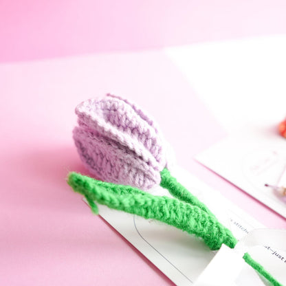 Handcrafted Tulip Crochet – Light Purple Forever Flower | ArteCasa