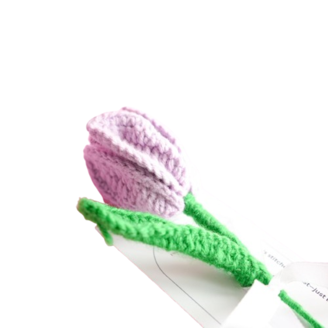 Handcrafted Tulip Crochet – Light Purple Forever Flower | ArteCasa