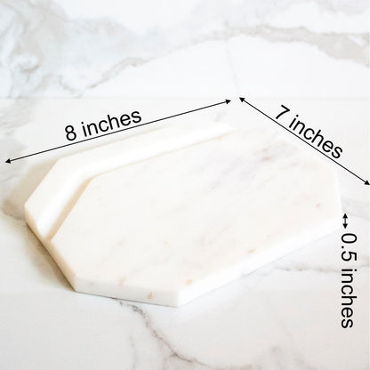 Marble Cheese Platter Mini White Furrow | Byora Homes | White | White Indian Marble