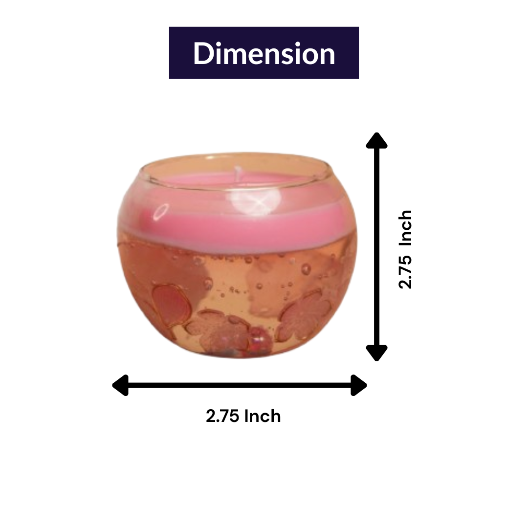 Blush Glow Candle – Soft Pink Floral Candle | Artecasa
