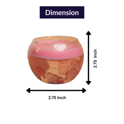 Blush Glow Candle – Soft Pink Floral Candle | Artecasa