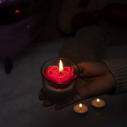 Ruby Heart Candle – Romantic Red Valentine Candle | Artecasa