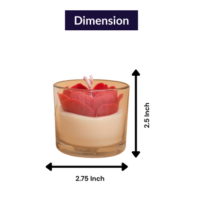 Ruby Heart Candle – Romantic Red Valentine Candle | Artecasa