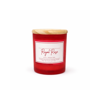 Velvet Ember Candle – Luxury Red Glass Candle | Artecasa