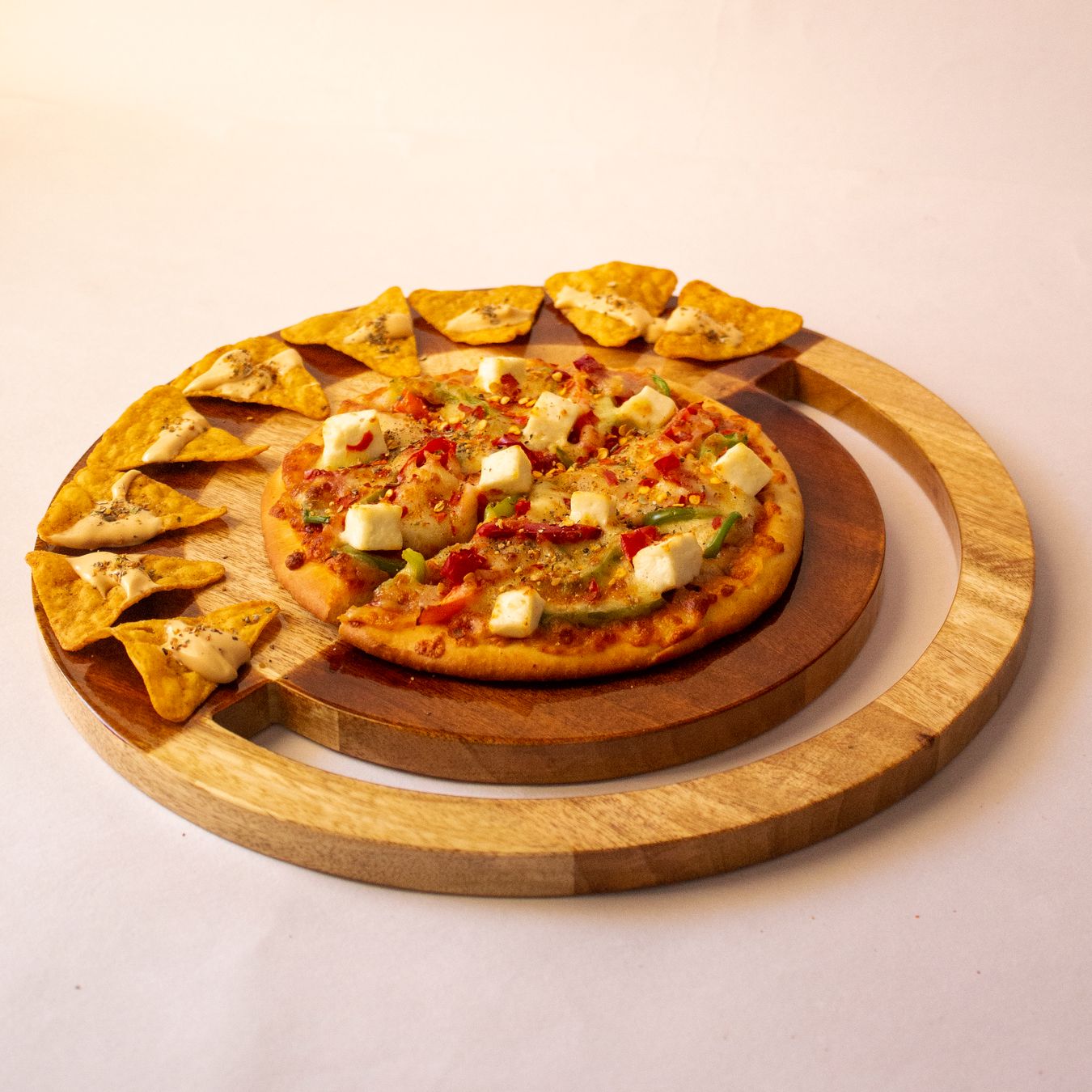 Two-Hued Mango Wood Cheese Platter | Byora Homes | Brown | Mango Wood