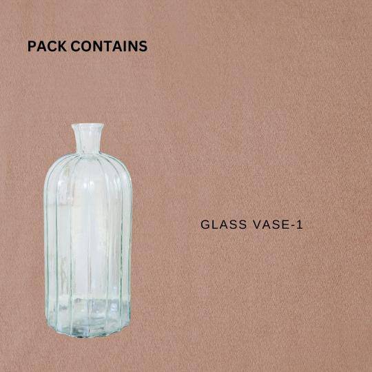 Glass horizontal vase