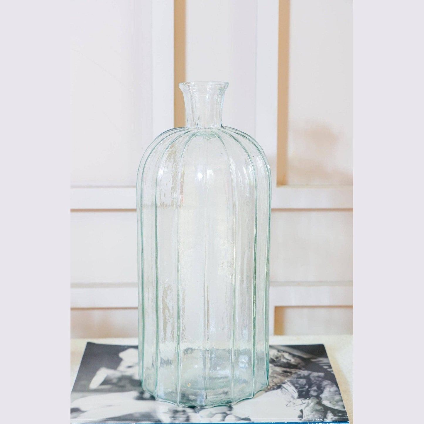 Glass horizontal vase