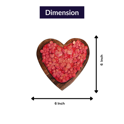 Wooden Heart Candle – Natural Romantic Candle Décor | Artecasa