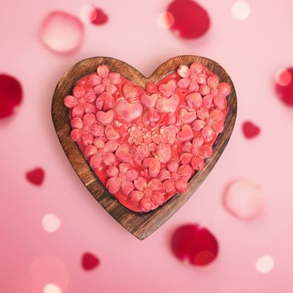 Wooden Heart Candle – Natural Romantic Candle Décor | Artecasa