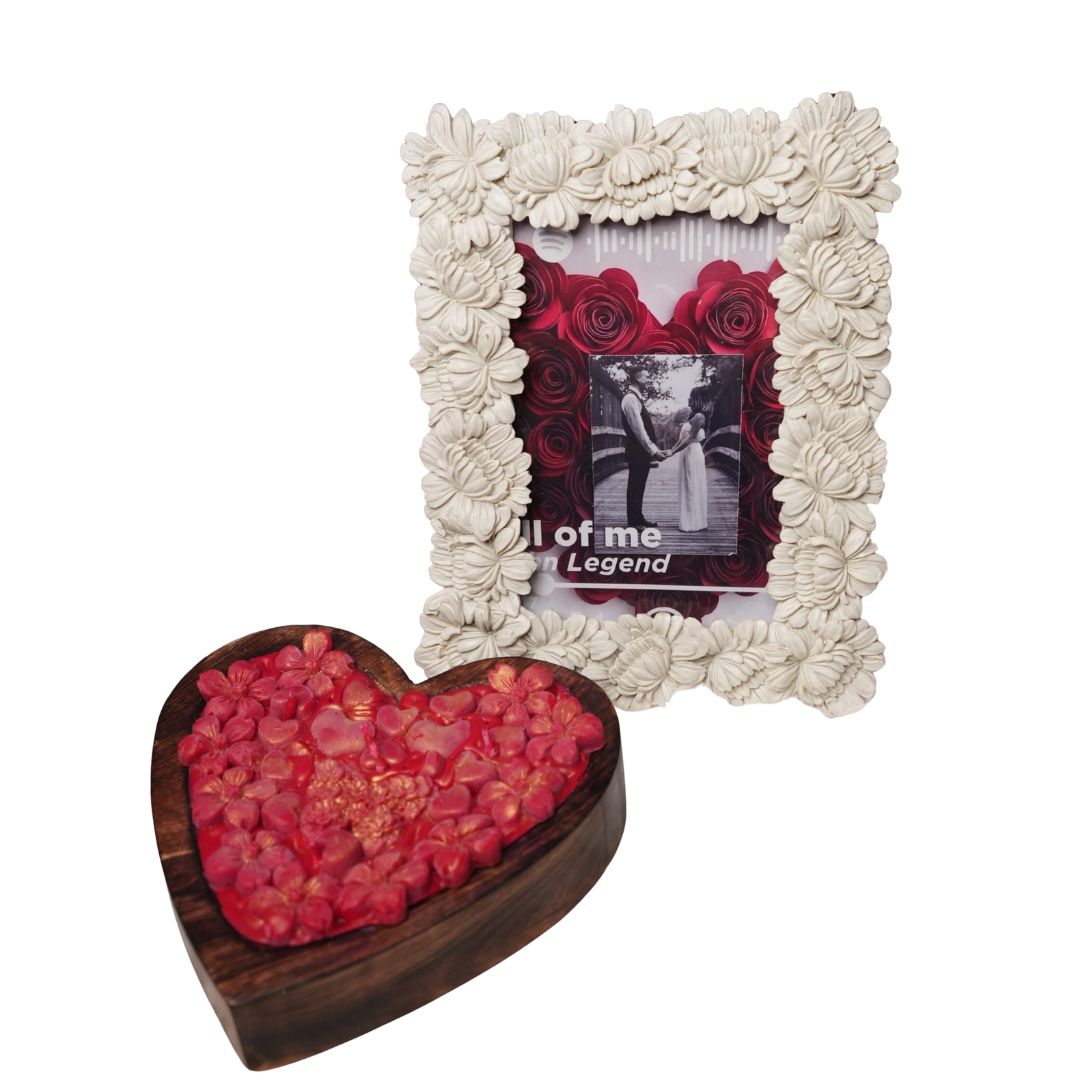 Wooden Heart Candle – Natural Romantic Candle Décor | Artecasa