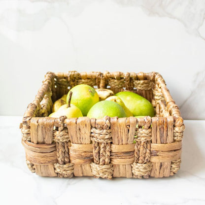 Woven Basket | Byora Homes | Brown | Water Hyacinth