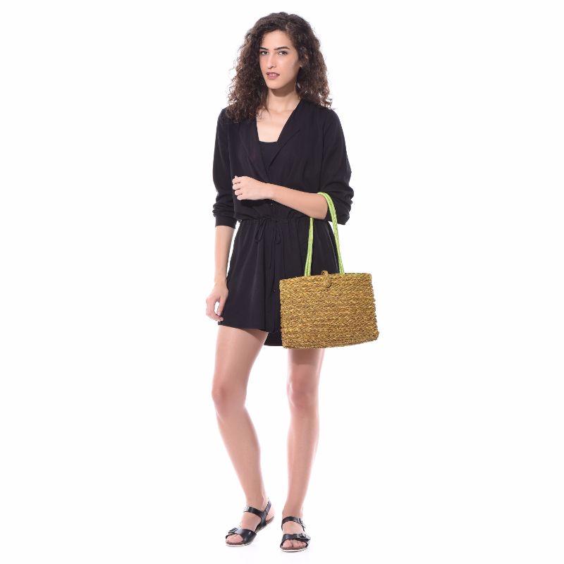 Shop for Sabai mustard Tote bag online in india