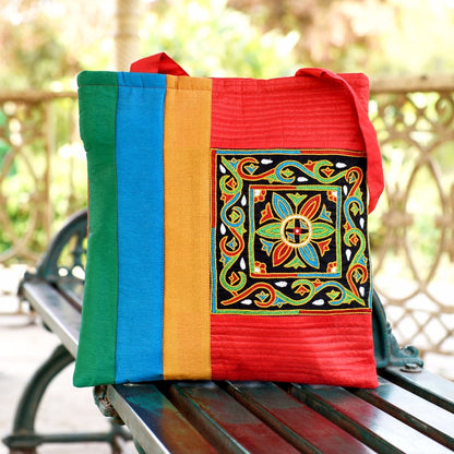 banjara embroidery tote bag