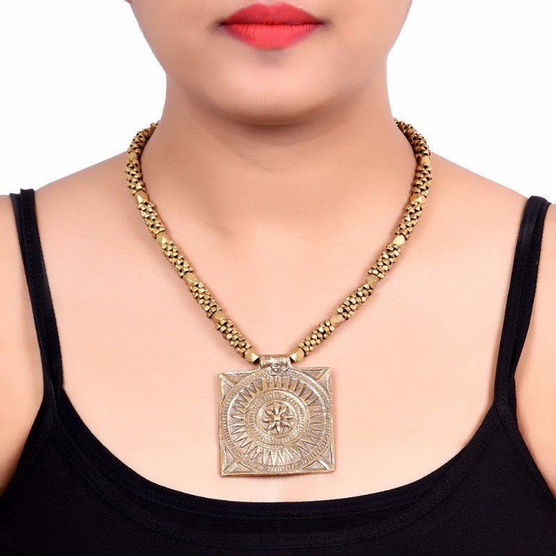 tribal Dhokra neck piece
