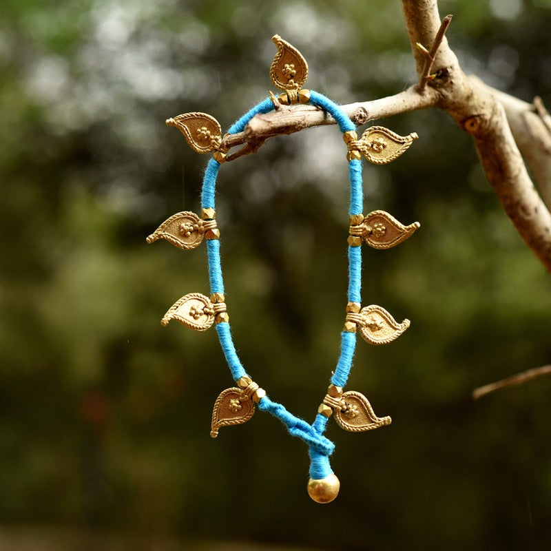 Dhokra Blue Anklet