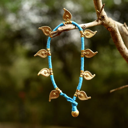 Dhokra Blue Anklet