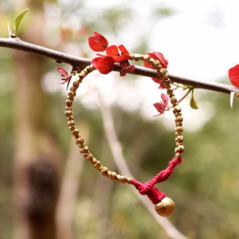 Dhokra Pink Bracelet