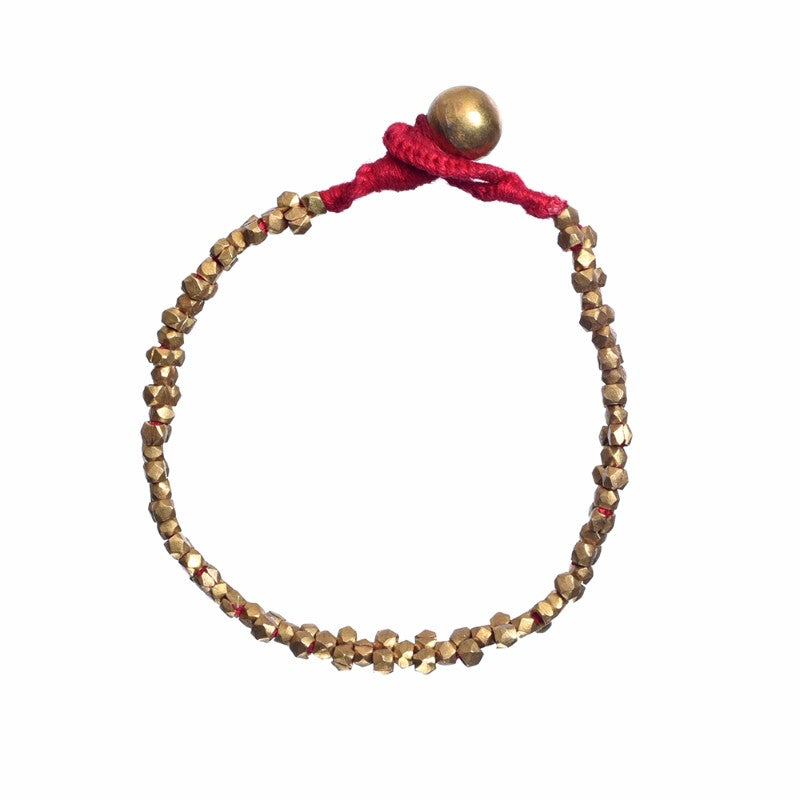 Dhokra Pink Bracelet