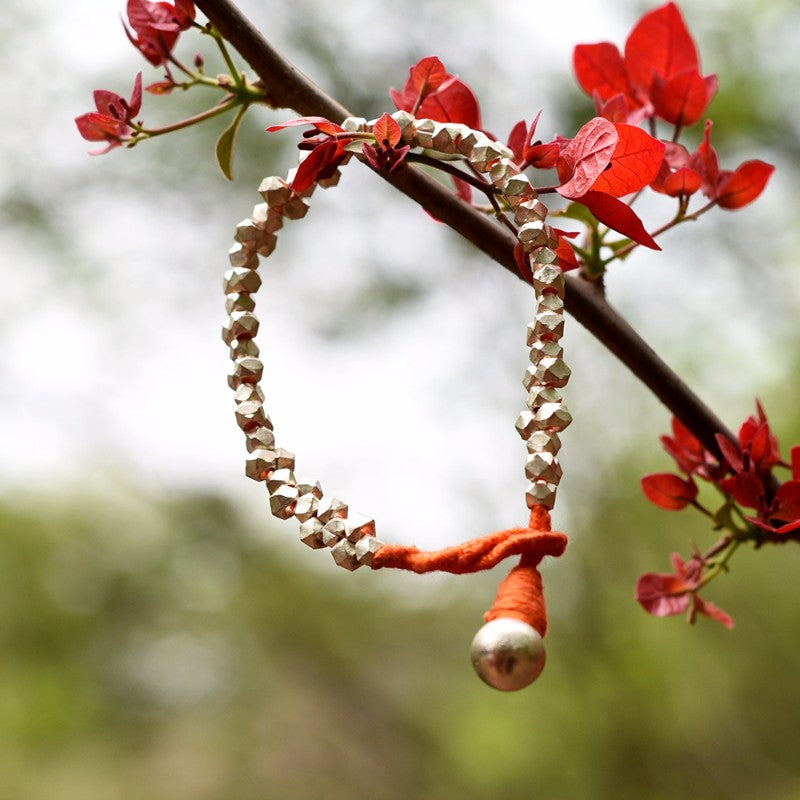 Dhokra Orange Bracelet