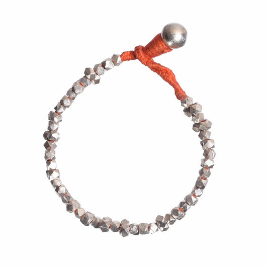 Dhokra Orange Bracelet