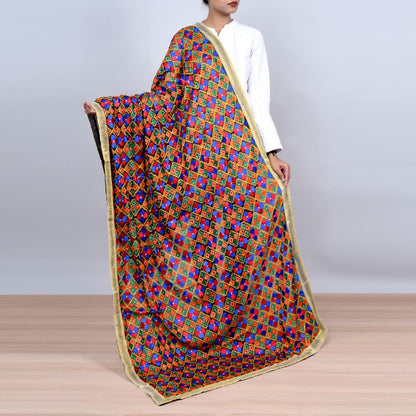 Philkari Multicolored Dupatta