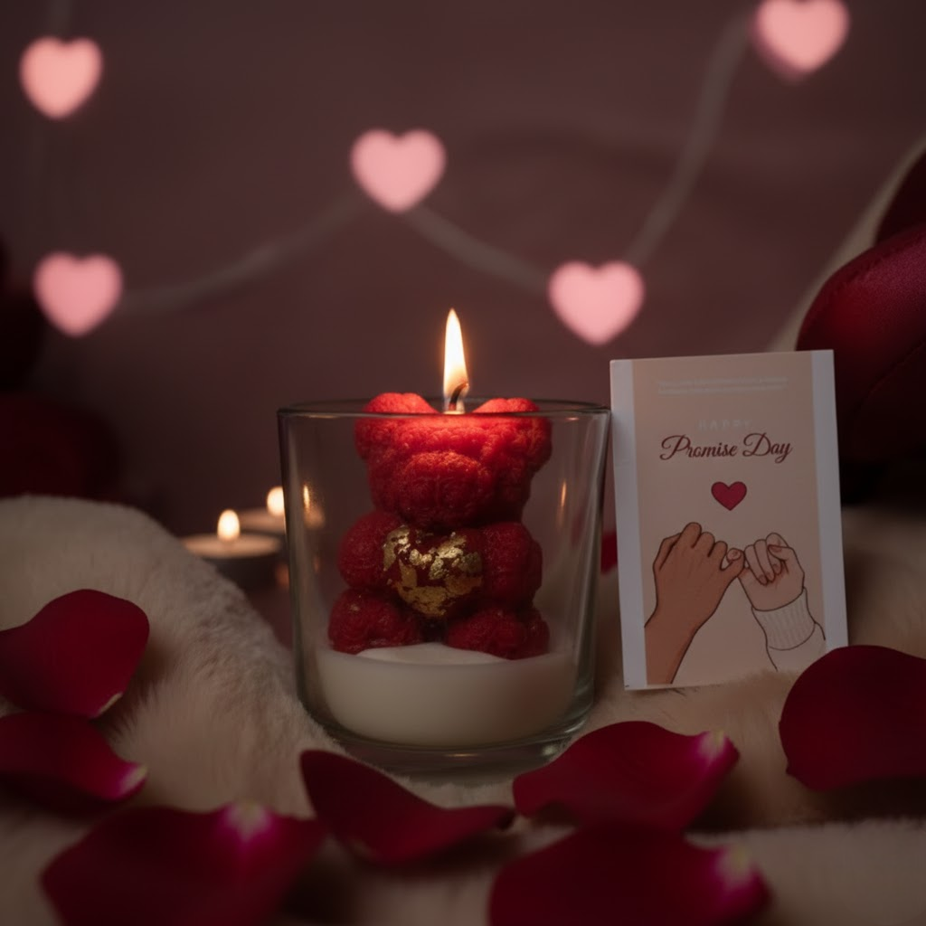 LoveBug Teddy Candle – Cute Teddy Valentine Candle | Artecasa
