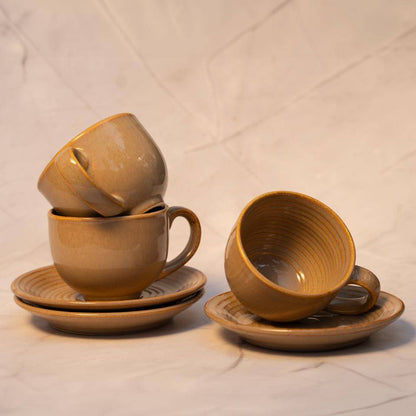 Beige Bloom Tea set