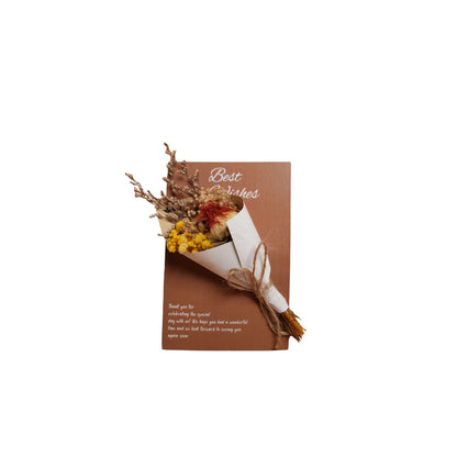 Everlasting Flowers Greeting Card Set of 5 | Dried Flower Greeting Cards