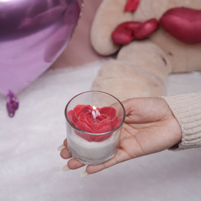 Ruby Heart Candle – Romantic Red Valentine Candle | Artecasa