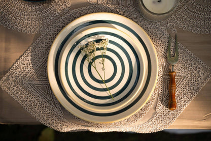 Circular rhythmic Dinner plate