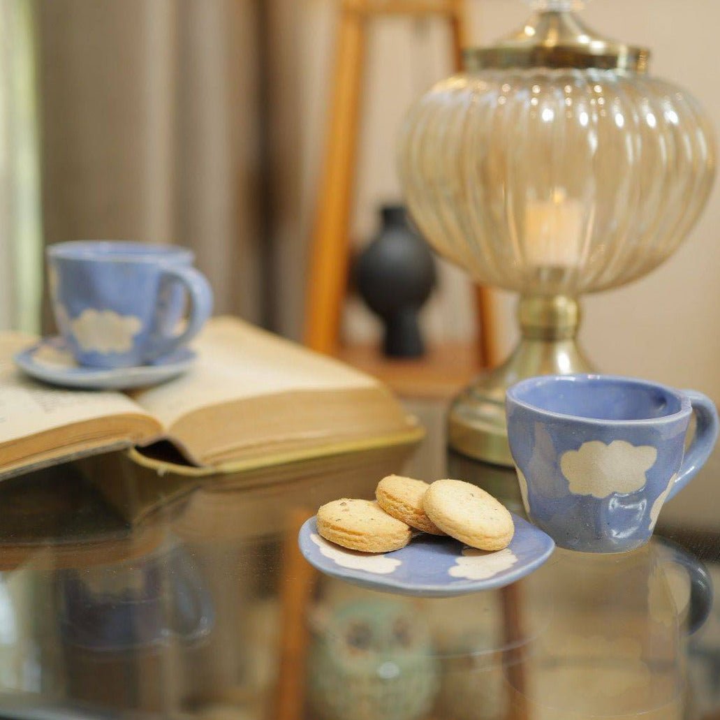 Cloud Cup and saucer set of 2