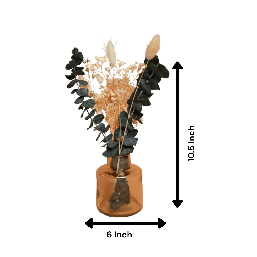 Little Blossom Vase gift box – Glass Vase with Dried Flowers