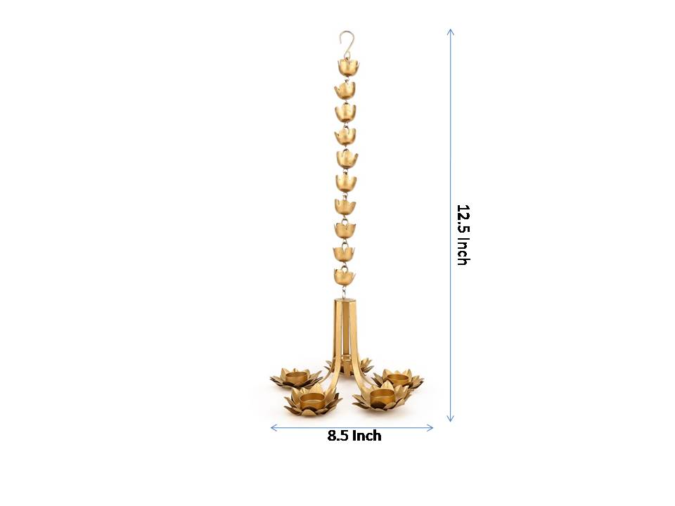 Metallic Hanging Tea Light