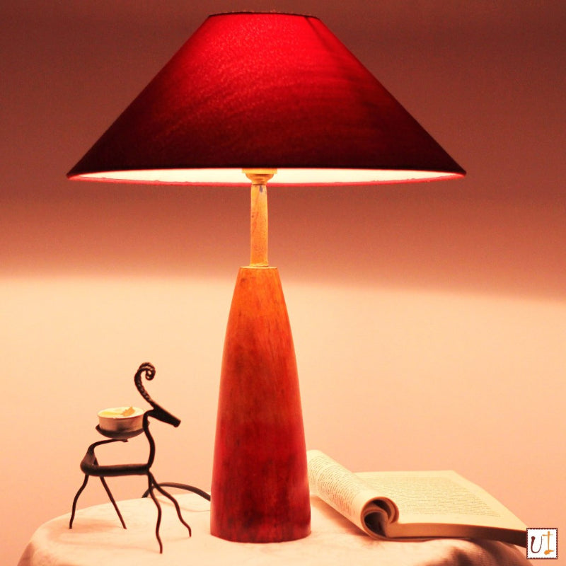 Wooden Buffing Gradient Table Lamp